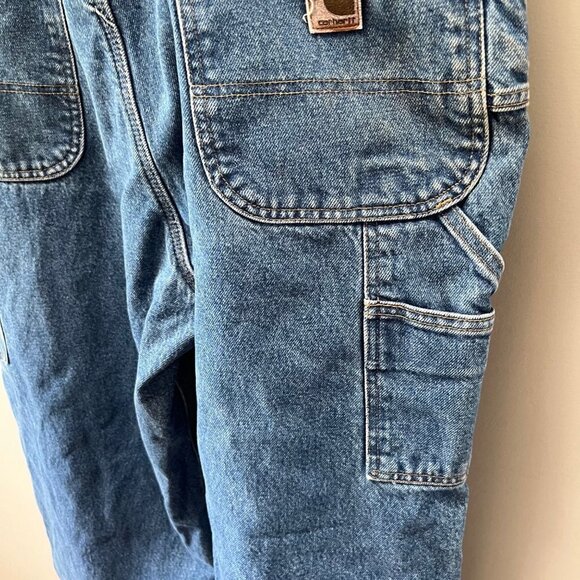 Carhartt Fleece Lined Work Jeans - Dungaree Fit. Size 40x32 - Picture 3 of 10